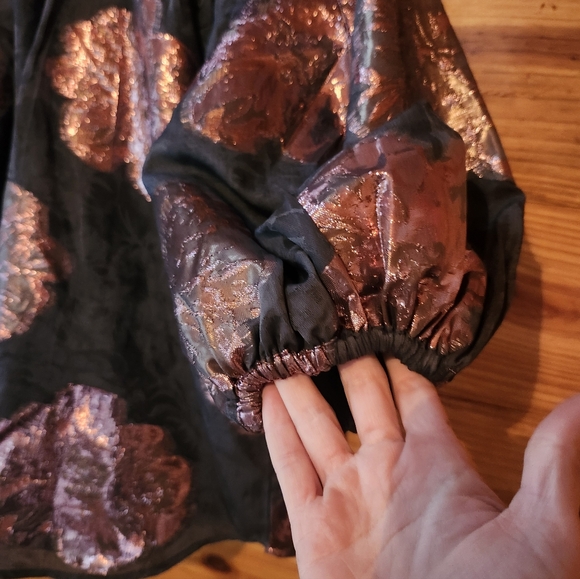 OLIPHANT NWT Rosa Black Button Neck Top SZ S - Picture 3 of 11